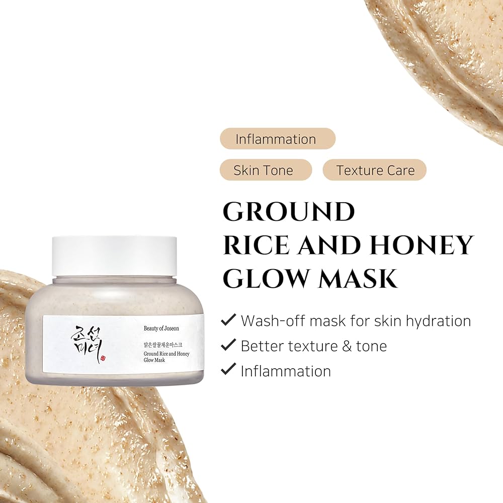 Beauty of Joseon Ground Rice & Honey Glow Mask - Hydrating & Brightening Face Mask (150ml)