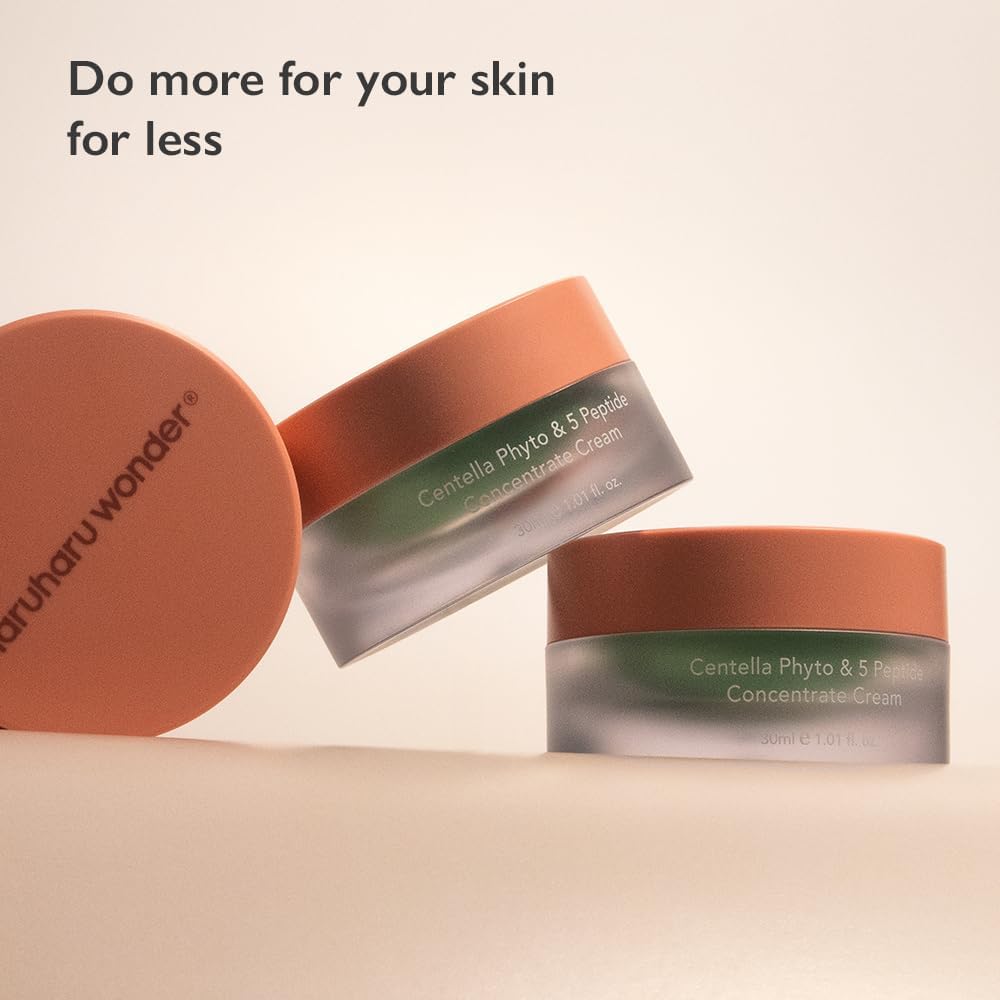 Haruharu Wonder Centella Phyto & 5 Peptide Concentrate Cream - Nourishing & Firming Cream (30ml)