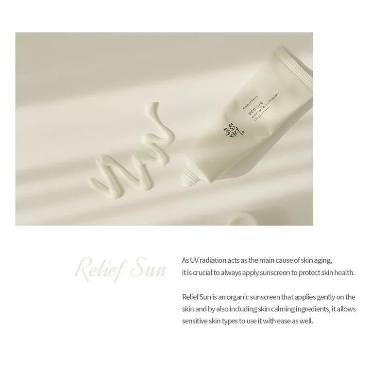Beauty of Joseon Relief Sun SPF50+ Sunscreen soothes & hydrates for a Healthy Glow, Brighten & Protect!